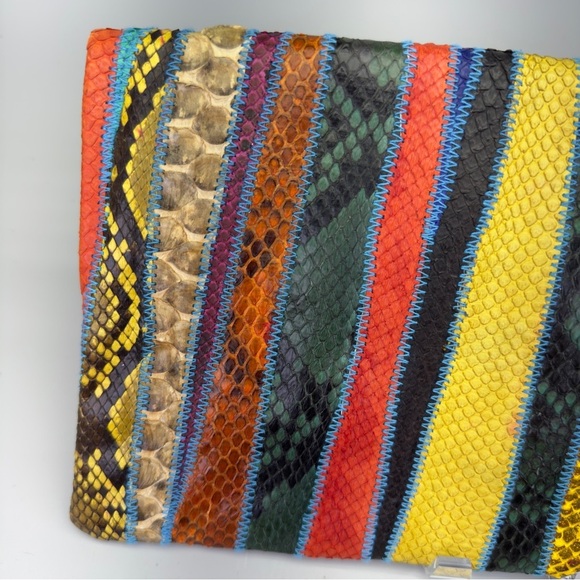 Handcrafted Snakeskin Clutch Bag - Picture 6 of 16